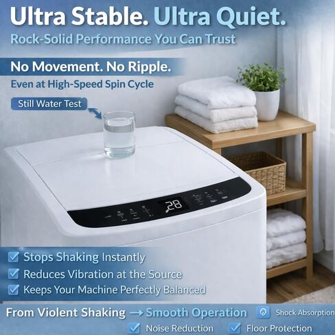 شحم تخميد لقضبان تعليق الغسالة، 100 جرام لزوجة عالية 35000 CST مع 16 حشوة إسفنجية (أحمر وأبيض) - إصلاح DIY للاهتزاز والمشي والغسالات المزعجة in Kuwait