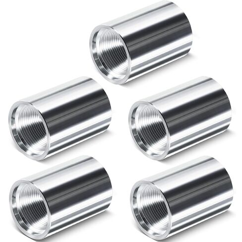 5 Pack 946 1-1/4" Drive Female Coupling for Well Point Hand Pump, Drive Sand Point Well Coupler Kit with Galvanized Steel Construction, Pitcher Pump Accessories in Saudi Arabia