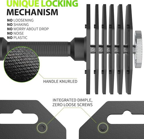Eisenlink Adjustable Dumbbell Set, 9.5-50/80lb, 2.5lb Increments, Quick-Lock Octagonal Weight Dumbbells for Home Gym Fitness (50/80lb×2) in Saudi Arabia