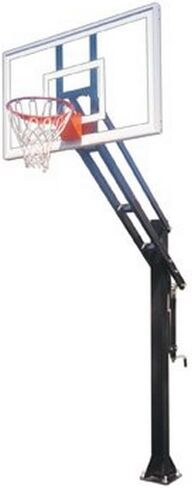 First Team Force Pro Steel-Glass In Ground Adjustable Basketball System44; Desert Gold in Kuwait