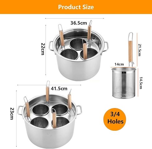 Commercial Pasta Cooker Set, Stainless Steel Spaghetti Noodle Pot with Strainer Basket, 2 Baking Trays, Stock Pot, Divider, Hanging Lid for Induction, Gas & Electric Stoves in Kuwait