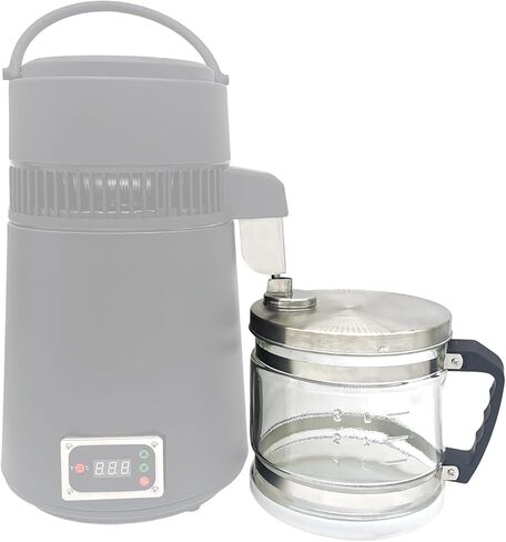 حاوية تجميع المياه المقطرة سعة 4 لتر من PANGBOER، زجاجة تجميع زجاجية بتصميم شفاف in Kuwait