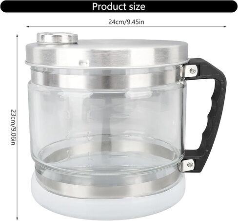 حاوية تجميع المياه المقطرة سعة 4 لتر من PANGBOER، زجاجة تجميع زجاجية بتصميم شفاف in Kuwait