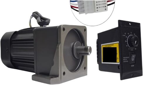 Asynchronous Motor 5RK60GN-CF 1:3-1:500 220V AC Geared Motors 60W Induction with US-52 Governor with Bracket(1-60K 0-22 RPM) in Saudi Arabia