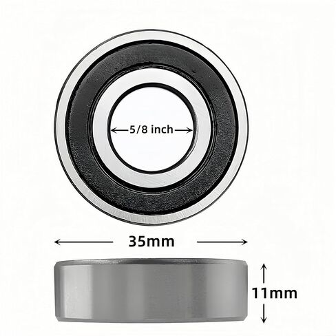 DEEG 10 PCS Spindle Bearing 6203-5/8"-2RS 5/8" x 40 x 12mm Lawn Mower Bearing Replacement for MTD Lawn Tractor 7410524 741-0524 941-0524 941-0524A Troy-Bilt Bolens Edger in Saudi Arabia