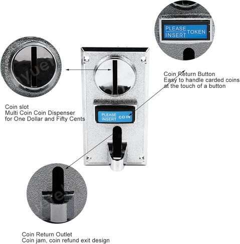 Smart Acceptor, Multi Selector, High Accuracy Slot Acceptor for Game Mechanism Vending Machine in Saudi Arabia