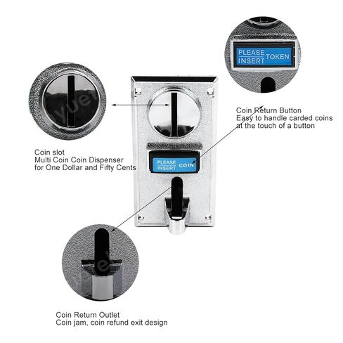 Game Slot Acceptor, Multi Acceptor Selector Smart High Accuracy for Game for Vending Machines, Washing Machines, and Parking Lots in Saudi Arabia
