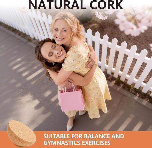 Balance board Cork Hemisphere, 15cm diameter 7cm height, balance trainer, Fitness Balance Ball for adults and children, for rehabilitation equipment, yoga, Pilates aids,Environmentally Friendly Design in Saudi Arabia