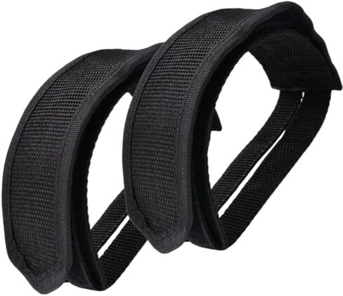 قطعتان من أشرطة الدواسات ذات الشعاع الأسود لركوب الدراجات للأطفال وأشرطة دواسة القدم ومشابك أصابع القدم وشريط لدواسات الدراجة ذات التروس الثابتة وأجزاء المرابط in Kuwait