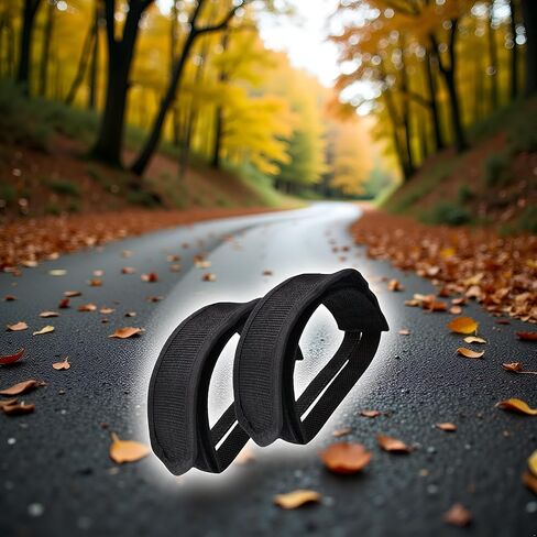 قطعتان من أشرطة الدواسات ذات الشعاع الأسود لركوب الدراجات للأطفال وأشرطة دواسة القدم ومشابك أصابع القدم وشريط لدواسات الدراجة ذات التروس الثابتة وأجزاء المرابط in Kuwait