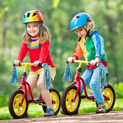 4pcs Bike Streamers for Girls, Colorful Bike Tassels for Girls,Durable Bicycle Accessories For Kids,Suitable for All Kinds of Children's Vehicles,including Bicycles,Scooters and Tricycles in Saudi Arabia