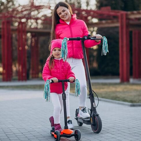 4pcs Bike Streamers for Girls, Colorful Bike Tassels for Girls,Durable Bicycle Accessories For Kids,Suitable for All Kinds of Children's Vehicles,including Bicycles,Scooters and Tricycles in Saudi Arabia