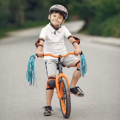 4pcs Bike Streamers for Girls, Colorful Bike Tassels for Girls,Durable Bicycle Accessories For Kids,Suitable for All Kinds of Children's Vehicles,including Bicycles,Scooters and Tricycles in Saudi Arabia