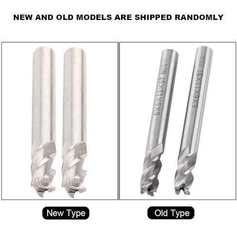 HSS End Mill, 2Pcs Hss 6Mm 4 Flutes End Mill Metal Cuttting Engraving Milling Machine Bit CNC Tool, Cutting Tool in Saudi Arabia