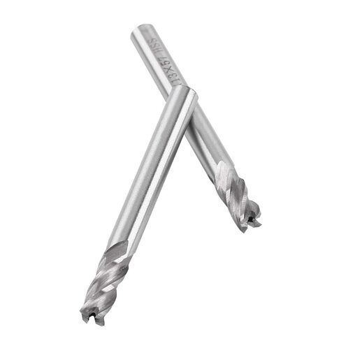 HSS End Mill, 2Pcs Hss 6Mm 4 Flutes End Mill Metal Cuttting Engraving Milling Machine Bit CNC Tool, Cutting Tool in Saudi Arabia