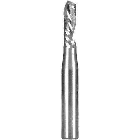 Yonico Solid Carbide Single Flute Downcut End Mill Router Bits CNC Spiral O Flute 3/16-Inch Diameter 1/4-Inch Shank 32009-SC in Saudi Arabia