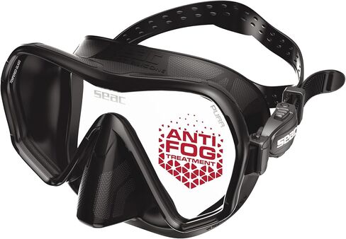 SEAC Pura – Frameless Single-Lens Silicone Diving Mask | Antifog Low Volume Mask for Diving and Snorkeling with 3D Buckle in Saudi Arabia