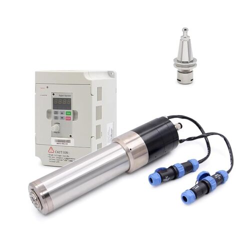 1.2kw ISO10 Water-Cooled Spindle Motor, 30000rpm, 1000Hz, 4 Poles, with BD612 1.5KW Inverter kit(220v,Plastic Plug) in Saudi Arabia