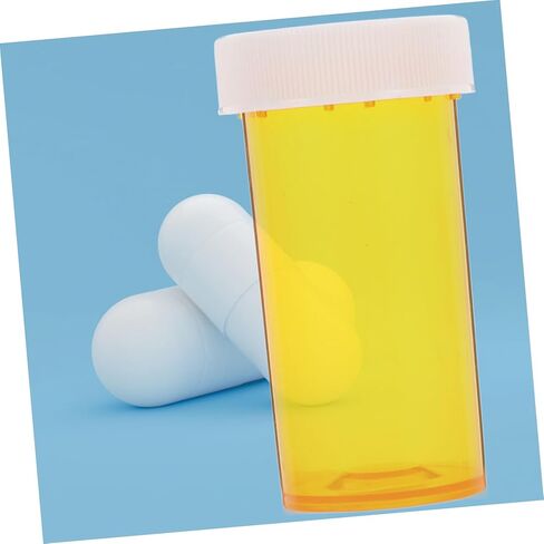 NOLITOY 25Pcs Empty Medicine Bottle Travel Safe Dram Containers with Resistant Caps Moisture Light Medicine Holders for Health Supplies in Saudi Arabia