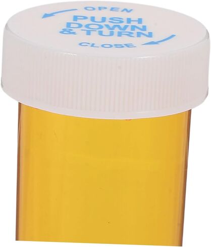 25Pcs Travel Medicine Bottles Portable Dram Holder with Safety Caps for Health Care Products Moisture for Go Use in Saudi Arabia