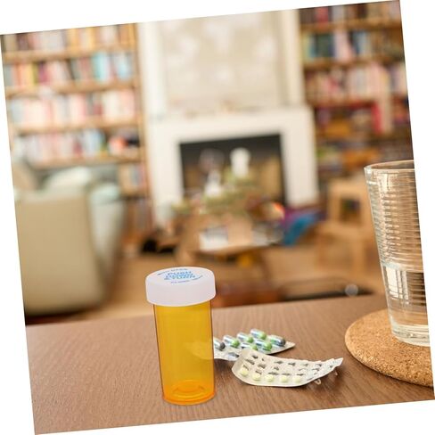 25Pcs Travel Medicine Bottles Portable Dram Holder with Safety Caps for Health Care Products Moisture for Go Use in Saudi Arabia