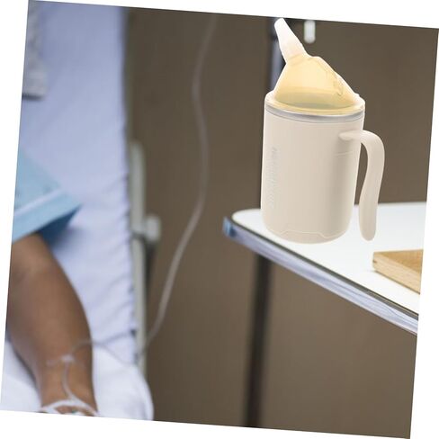 Dysphagia Cup for Adults Lightweight Leak Nursing Cup for Bedridden Patients Ergonomic Design with Soft Straw for Elderly Care for Liquid Diets in Saudi Arabia
