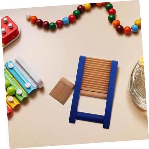 SUPVOX Wooden Hand Musical Scraper Board for Interactive Musical Instrument for Early Education Enhances Creativity Sensory Development for Group Activities and Music Learning in Saudi Arabia