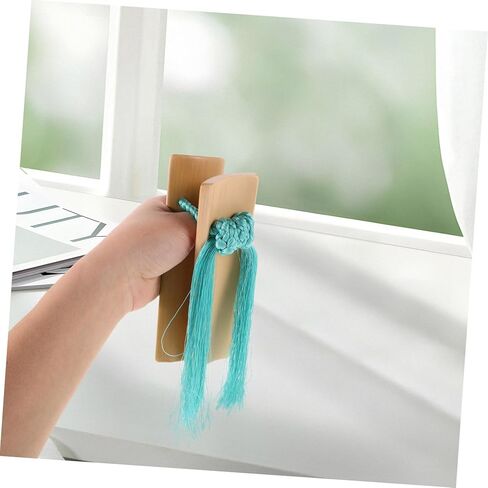 Kisangel 1 Set Traditional Kuaiban Clappers with Blue Tassel Elegant Hand Percussion Instrument for Festivals Musical Performances and Public Speaking Enthusiasts in Saudi Arabia
