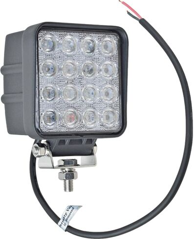 Rareelectrical 48W Square Led Flood Work Light 1400 Lumens 12-24Vdc 6000K Pure White Led 50000 Hour Lifespan Ip67 Waterproof Polycarbonate Lens Compatible With Trucks Tractors Atvs Utvs Forklifts in Saudi Arabia