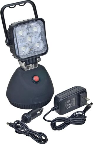 Rareelectrical Rechargeable Magnetic Led Flood Work Light 15W 650 Lumens Usb Ac Charging Ip67 Waterproof 3-4 Hour Runtime Magnetic Base Compatible With Ecco Ew2461 Heavy Duty Battery Powered in Saudi Arabia