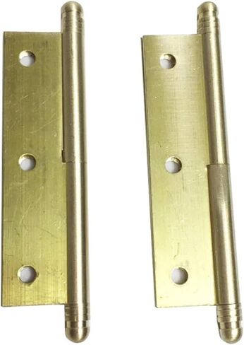 3.15 بوصة 80 مم مفصلات نحاسية قابلة للفصل للباب الأيمن/الأيسر مع مسامير 2 قطعة (أسود/ذهبي) in Kuwait