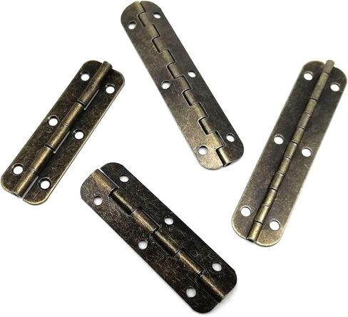 صندوق خشبي للمجوهرات من النحاس البرونزي العتيق المطول نافذة مفصلية مع مسامير 12 قطعة (65x15 مللي متر) in Kuwait