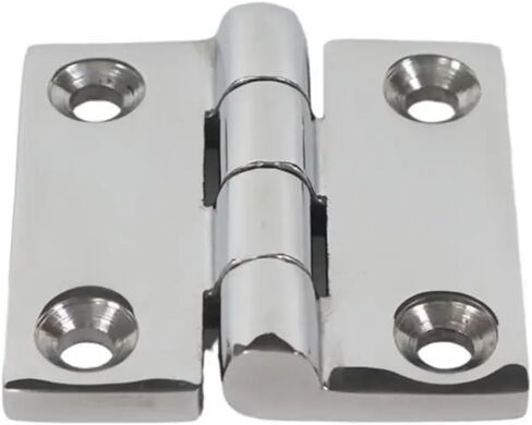 مفصلة مع 4 فتحات 316 بعقب من الفولاذ المقاوم للصدأ 38 مم 40 مم 50 مم طلاء مرآة شديد التحمل 1 قطعة (38-38-4 مم) in Kuwait