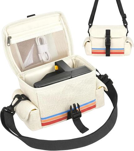 Portable Camera Carrying Case Compatible with Polaroid Now 2nd/3rd Gen I-Type/Now/Now+/ Onestep 2 VF/OneStep+, Instant Film Camera Crossbody Storage Bag with Mesh Pockets for Accessories(Case Only) in Kuwait