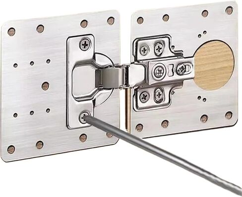 مفصلات من الفولاذ المقاوم للصدأ لوحة إصلاح مفصلات تركيب مع دعامة تثبيت مسطحة لولبية 2/4/6/10 قطعة (مجموعتان) in Kuwait