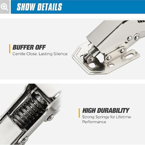 مفصلات خزانة مقاس 4 بوصات أثاث من النيكل اللامع 10 قطع in Kuwait