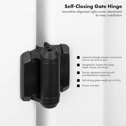 مفصلات بوابة توتر قابلة للتعديل مع أغطية زنبركية ضيقة 2 قطعة in Kuwait