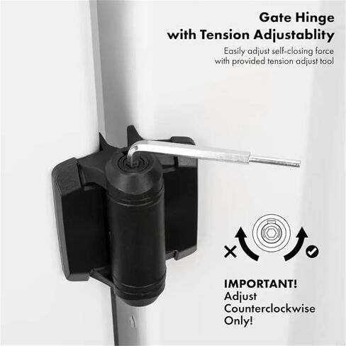 مفصلات بوابة توتر قابلة للتعديل مع أغطية زنبركية ضيقة 2 قطعة in Kuwait