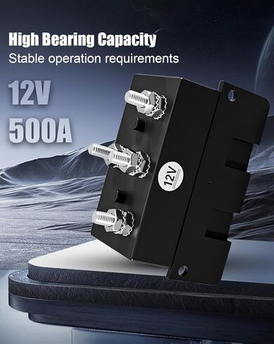 Anchor Windlass Reverse Solenoid 12V 24V 1500W Quadrupole 3-Wire 6000W Max, Heavy Duty Dual Direction Control Box for Electric Winch Forklift Control System in Saudi Arabia