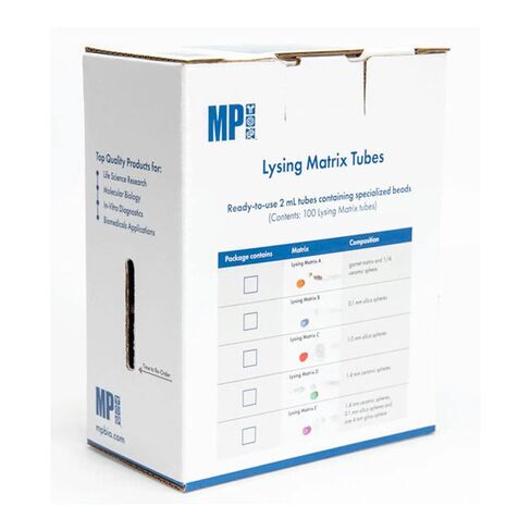 116918100 Lysing Matrix، النوع الأول، أنابيب 2 مل (عبوة من 100) in Kuwait