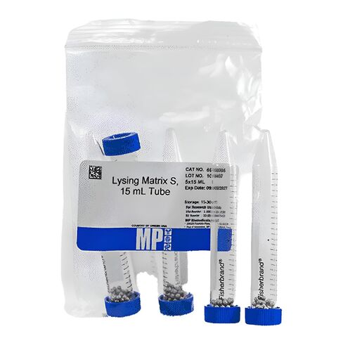116938025 Lysing Matrix، النوع S، أنابيب 15 مل (عبوة من 25) in Kuwait