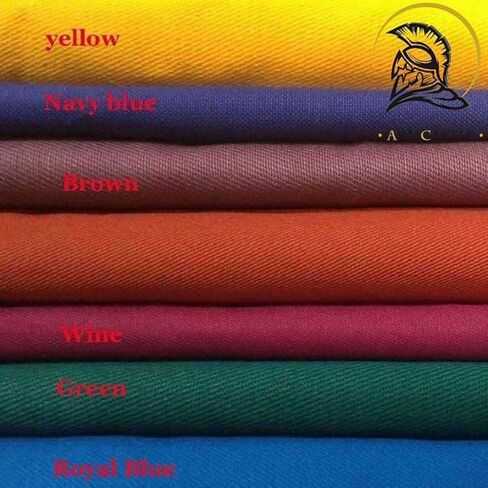 معطف تنكري بأكمام طويلة مبطن من القطن السميك من القرون الوسطى - سترة فايكنغ لإعادة تمثيل LARP للحفلات التنكرية، الهالوين (أزرق، 2XL) in Kuwait