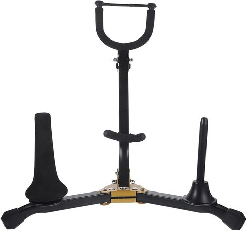 ULTECHNOVO Foldable Alto Tenor Saxophone Stand Sax Holder with Flute Clarinet Rack Music Instrument Accessories Portable Wind Instrument Support for Travel and Practice in Saudi Arabia
