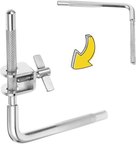 SHOWERORO Drum Cymbals Cowbell Mount Bracket Clip Holder with l Shape Bracket for Drum Set in Saudi Arabia