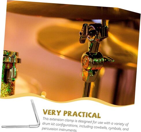 SHOWERORO Drum Cymbals Cowbell Mount Bracket Clip Holder with l Shape Bracket for Drum Set in Saudi Arabia