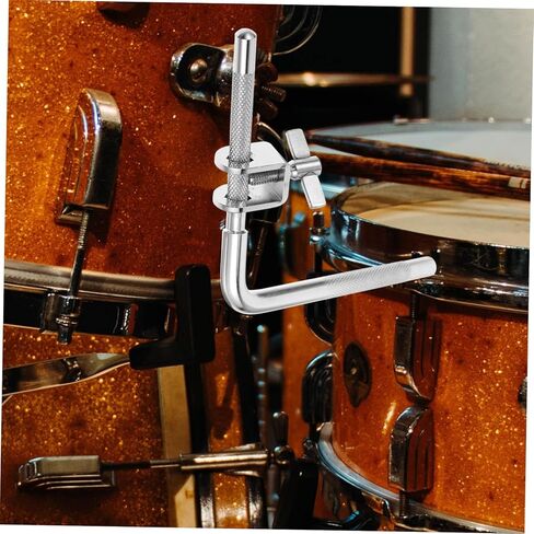 SHOWERORO Drum Cymbals Cowbell Mount Bracket Clip Holder with l Shape Bracket for Drum Set in Saudi Arabia