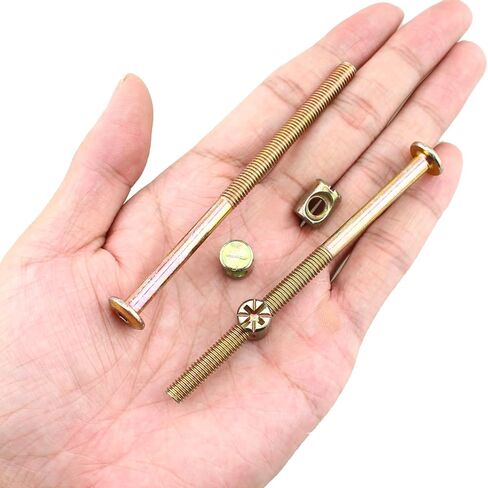 12PCS M6x100mm Furniture Bolt Barrel Nut Set for Joining Timber Panels Kitchen Worktops Cupboards Cabinet in Saudi Arabia