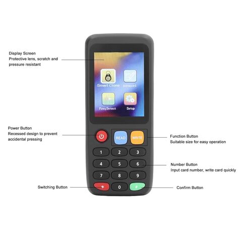 NFC Reader Writer NFC CART COLIER RFIDS READER ID IC eledator card reader duplicator for Access Control System build in the Battle (5 T5577 Cards 5 T5577 Buckles) in Kuwait