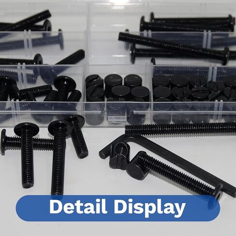 30 Set M6x20/30/40/50/60mm Crib Screws Replacement Set,Bed Frame Bolts and Nuts Kit,Hex Socket Cap Furniture Screws & Barrel Nuts for Beds Furniture Headboards Crib Hardware Replacement Kit, Wrench in Saudi Arabia