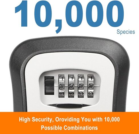 Magnetic Key Box for Under Car Hide a Key, Resettable Combination Lock with 4 Strong Magnets, Waterproof Secure Outdoor Magnetic Holder for Car Truck Van and Spare House Keys in Kuwait